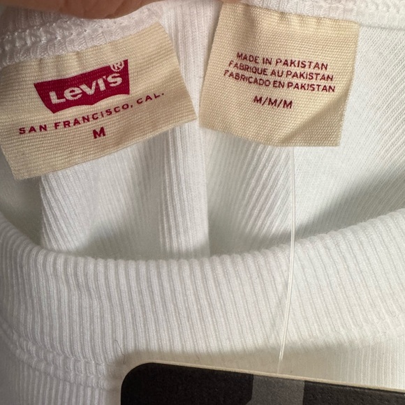 Levi’s Essential Sporty Rib Tank White Size M - Picture 6 of 7